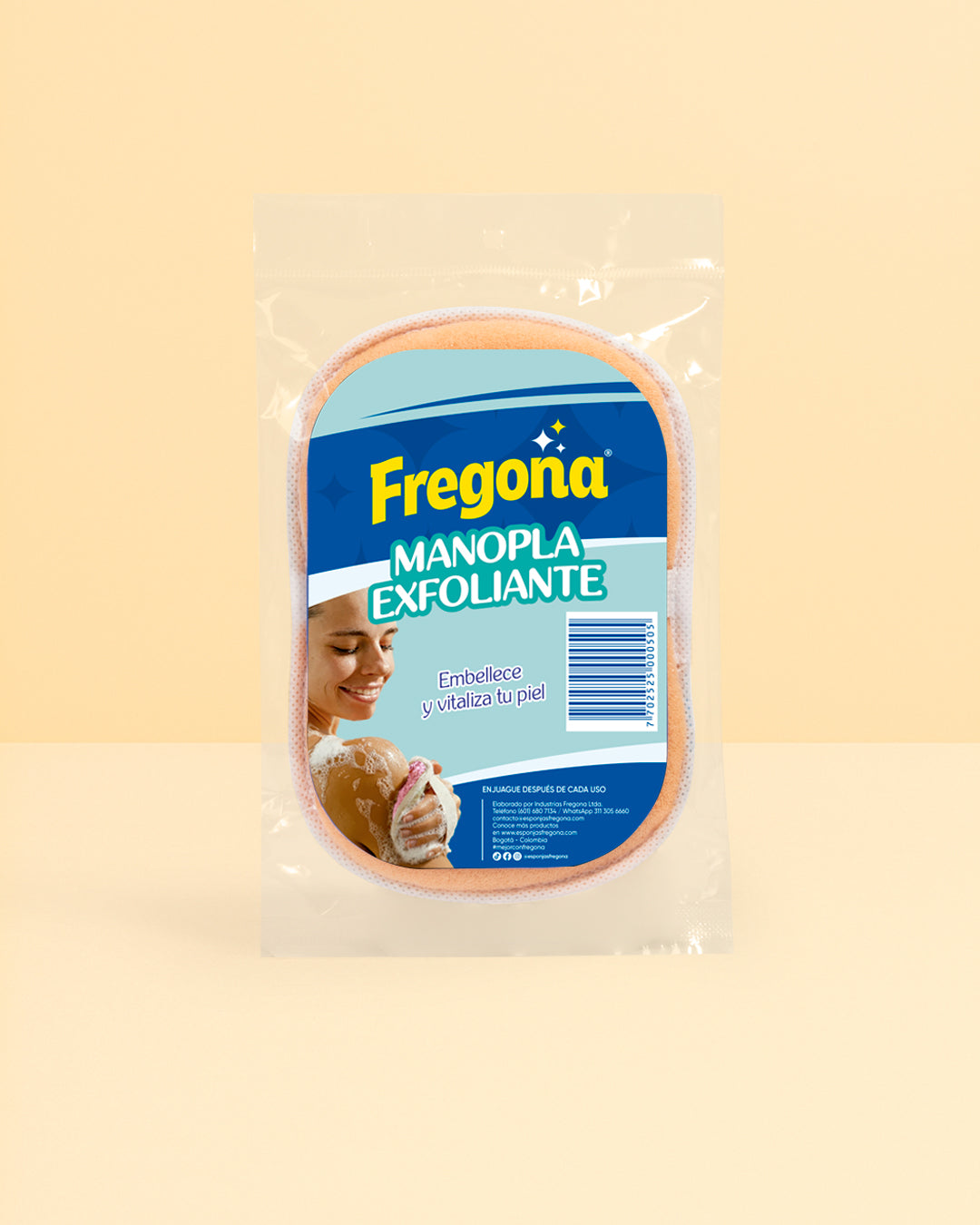 Manopla Exfoliante Suave X1 - Fregona
